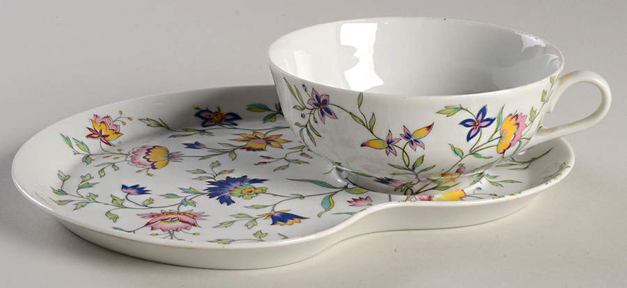 Adriana Snack Plate & Cup Set by Royal Limoges-1
