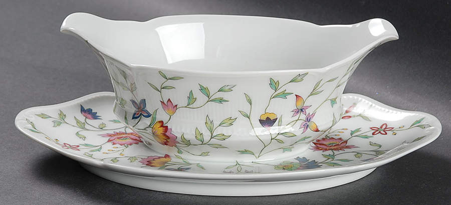 Adriana Gravy Boat with Attached Underplate by Royal Limoges-1