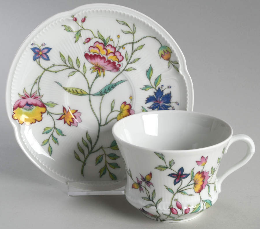Adriana Flat Cup & Saucer Set by Royal Limoges-1