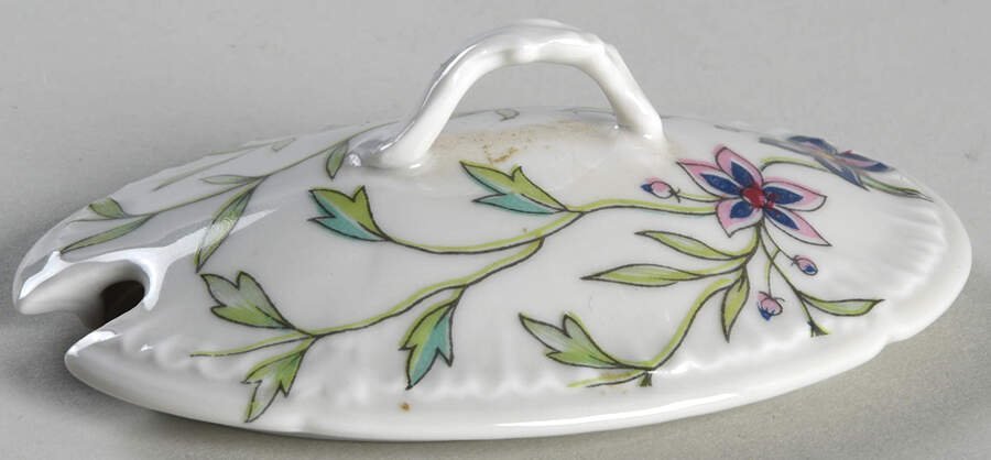 Adriana Lid for Individual Gravy Boat W/Attach Underplate by Royal Limoges-1