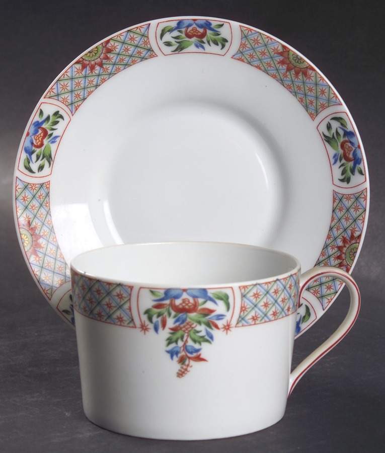 Imari Flat Cup & Saucer Set by Royal Limoges-1