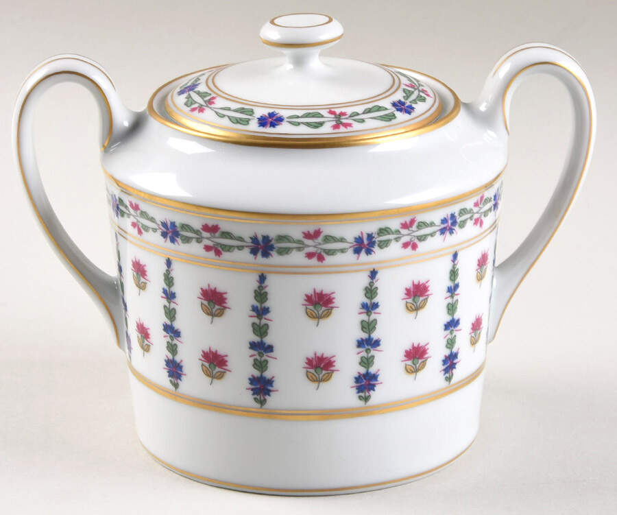 Langeais Sugar Bowl & Lid by Royal Limoges-1