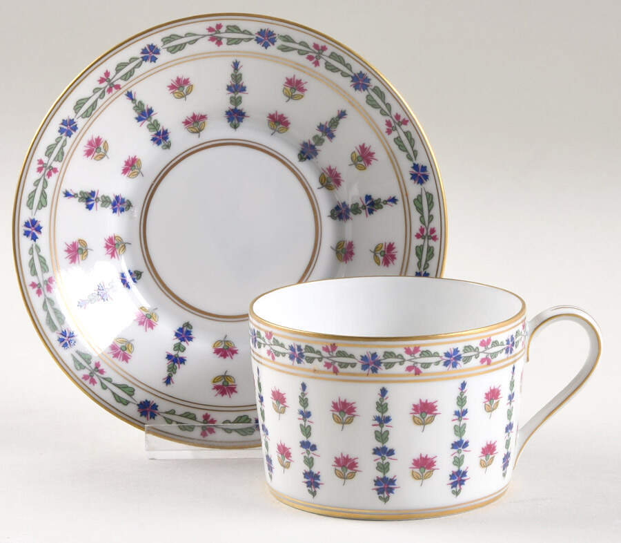 Langeais Flat Cup & Saucer Set by Royal Limoges-1