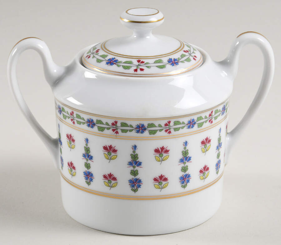 Langeais Sugar Bowl & Lid by Royal Limoges-1