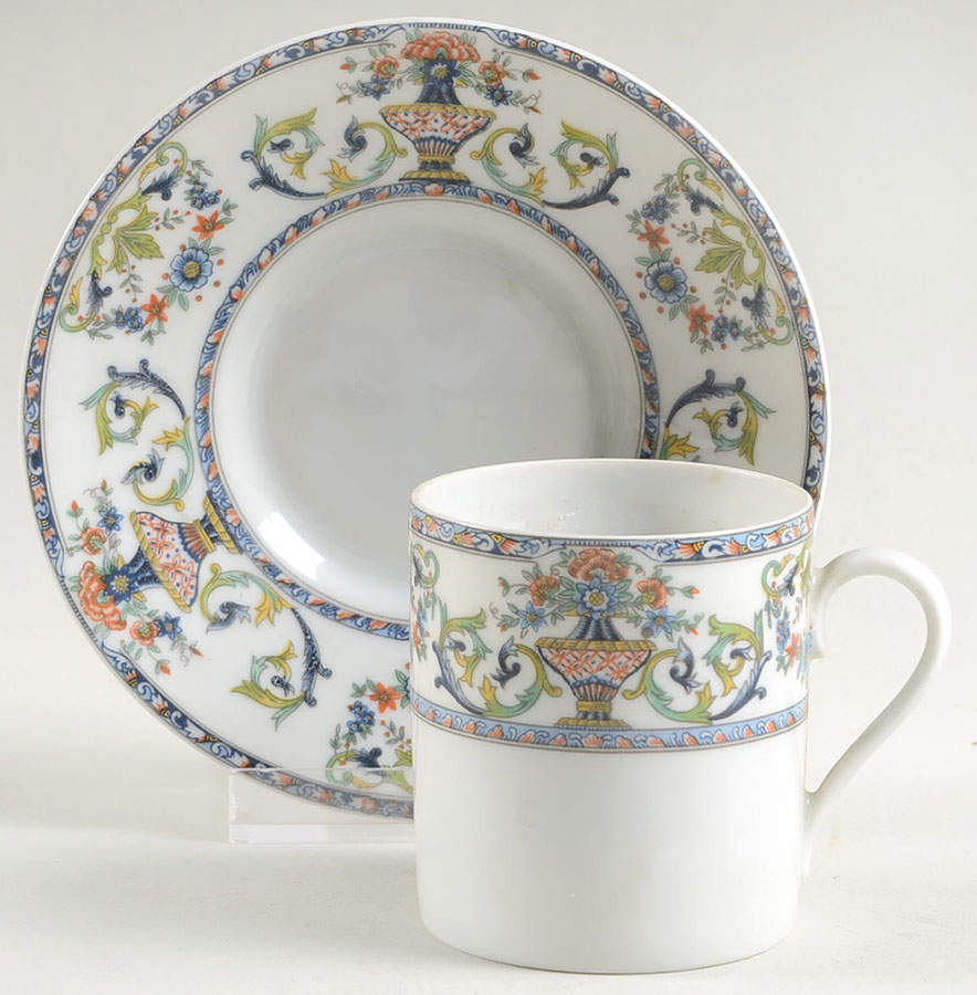 Medicis Flat Demitasse Cup & Saucer Set by Royal Limoges-1