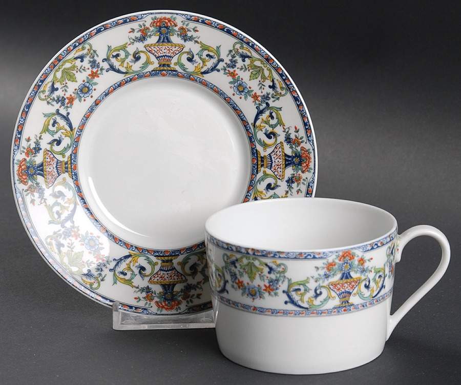 Medicis Flat Cup & Saucer Set by Royal Limoges-1
