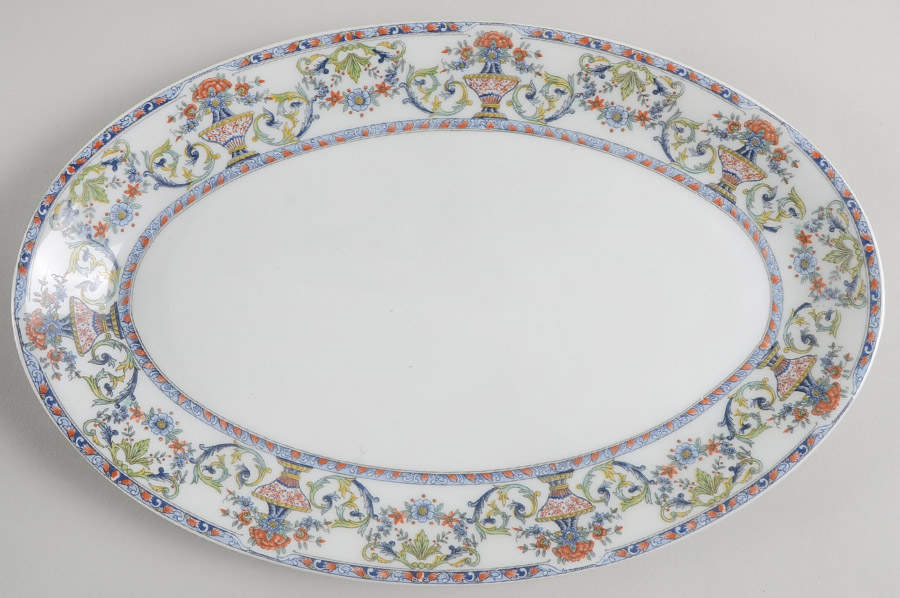 Medicis 12" Oval Serving Platter by Royal Limoges-1