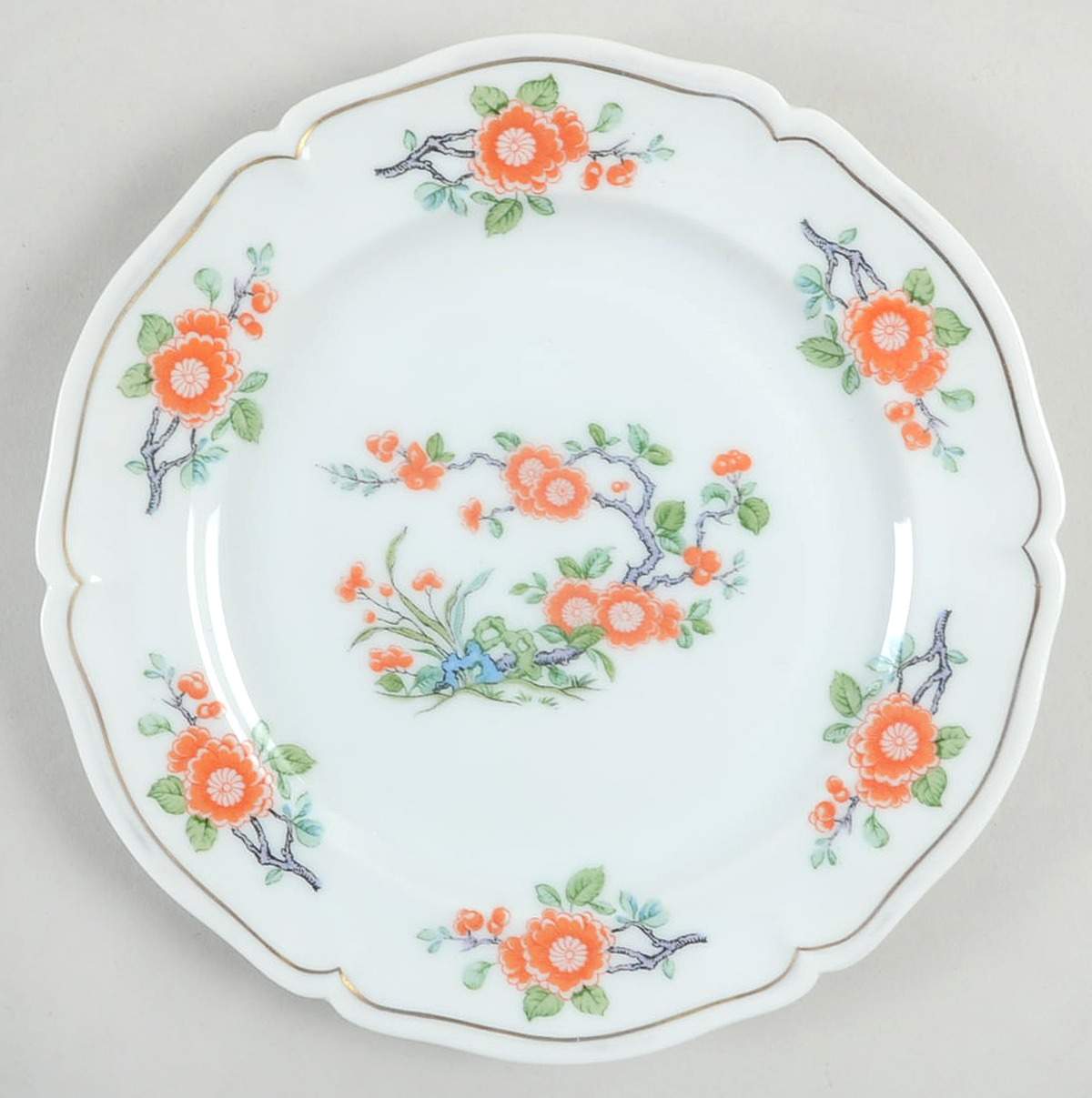 Orange Tree Bread & Butter Plate by Royal Limoges-1