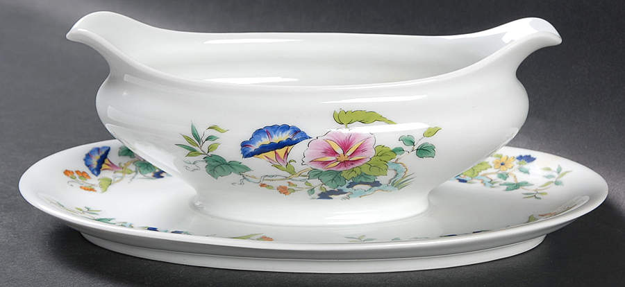 Paradis Gravy Boat with Attached Underplate by Royal Limoges-1