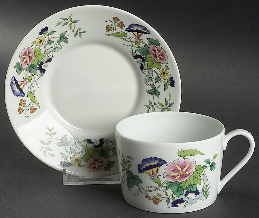 Paradis Flat Cup & Saucer Set by Royal Limoges-1