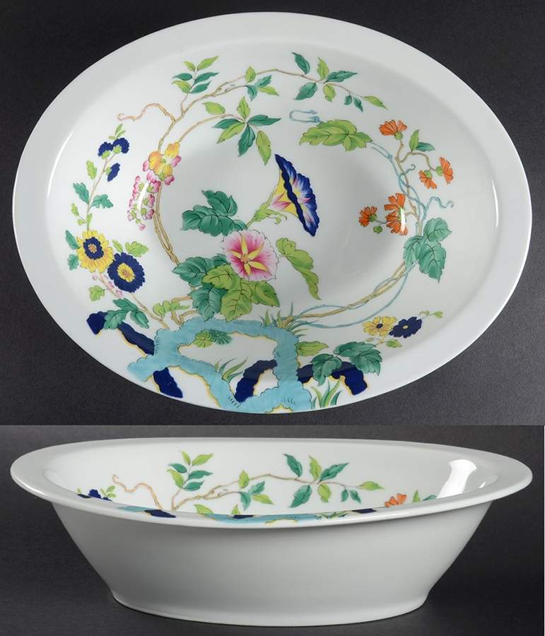 Paradis 10" Oval Vegetable Bowl by Royal Limoges-1