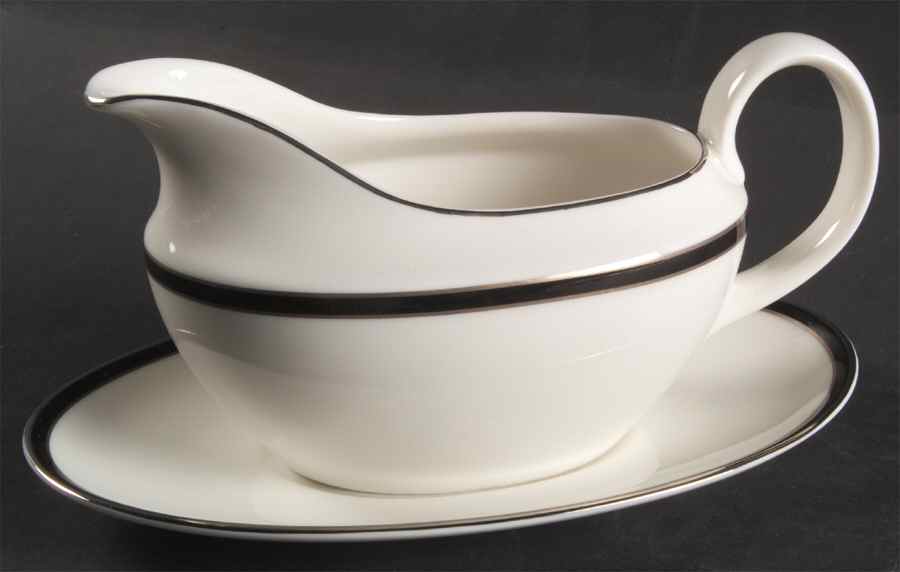 Oxford Midnight Gravy Boat & Underplate by Royal Doulton-1