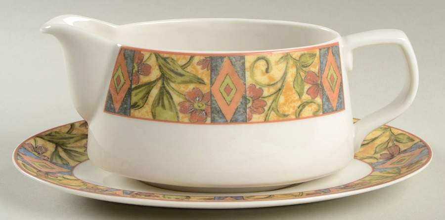 Cinnabar Gravy Boat & Underplate by Royal Doulton-1