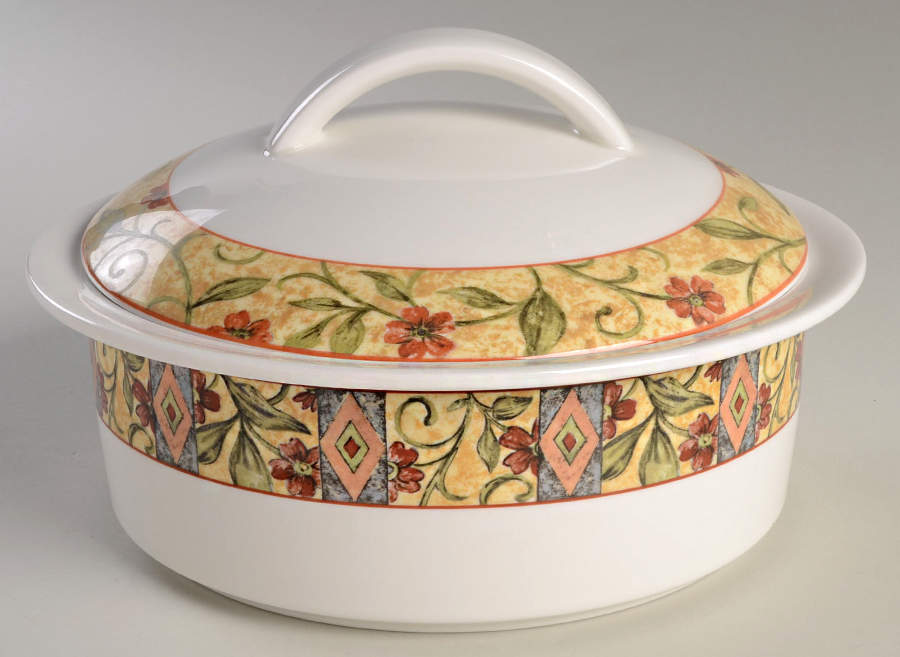 Cinnabar Round Covered Vegetable by Royal Doulton-1