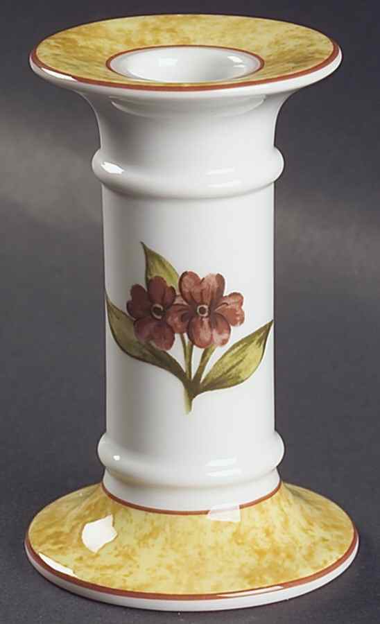 Cinnabar 4" Candlestick by Royal Doulton-1