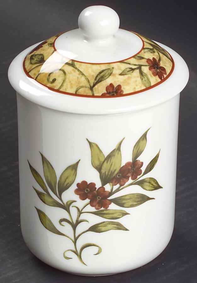 Cinnabar Small Canister & Lid by Royal Doulton-1