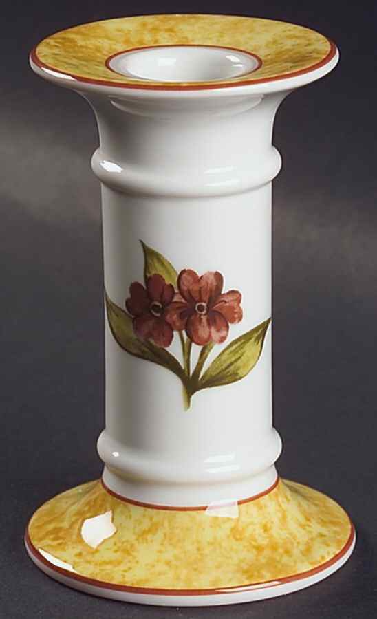 Cinnabar Small Candlestick by Royal Doulton-1