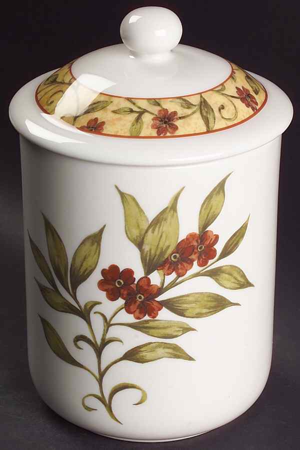 Cinnabar Large Canister & Lid by Royal Doulton-1