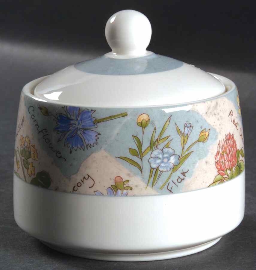Wildflowers Sugar Bowl & Lid by Royal Doulton-1