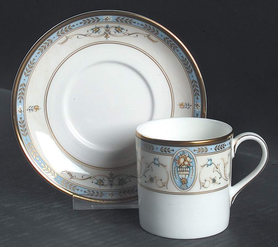 Fontenay Flat Demitasse Cup & Saucer Set by Royal Doulton-1