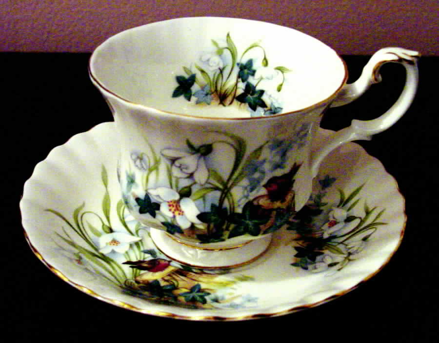 Country Life Footed Cup & Saucer Set by Royal Albert-1