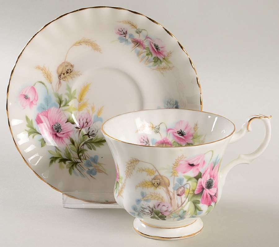 Country Life Footed Cup & Saucer Set by Royal Albert-1