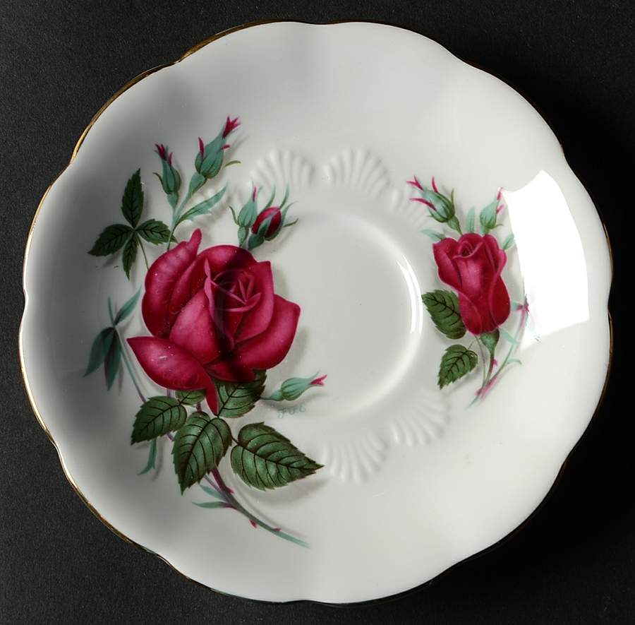 Sweetheart Roses Series Saucer by Royal Albert-1