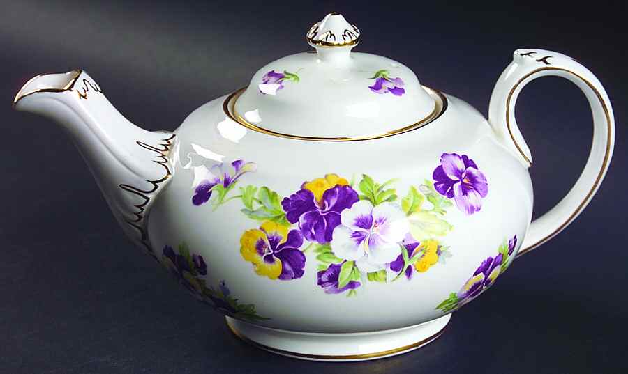 4232a Teapot & Lid by Royal Chelsea-1