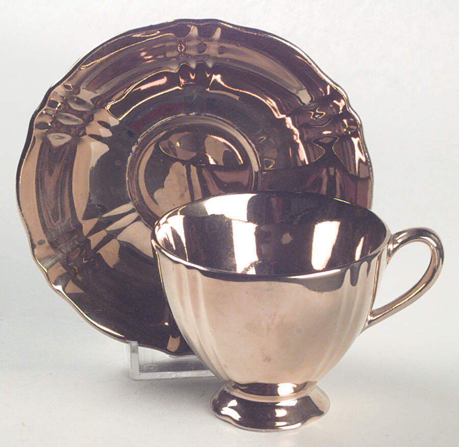 Golden Age Footed Demitasse Cup & Saucer Set by Royal Winton-1