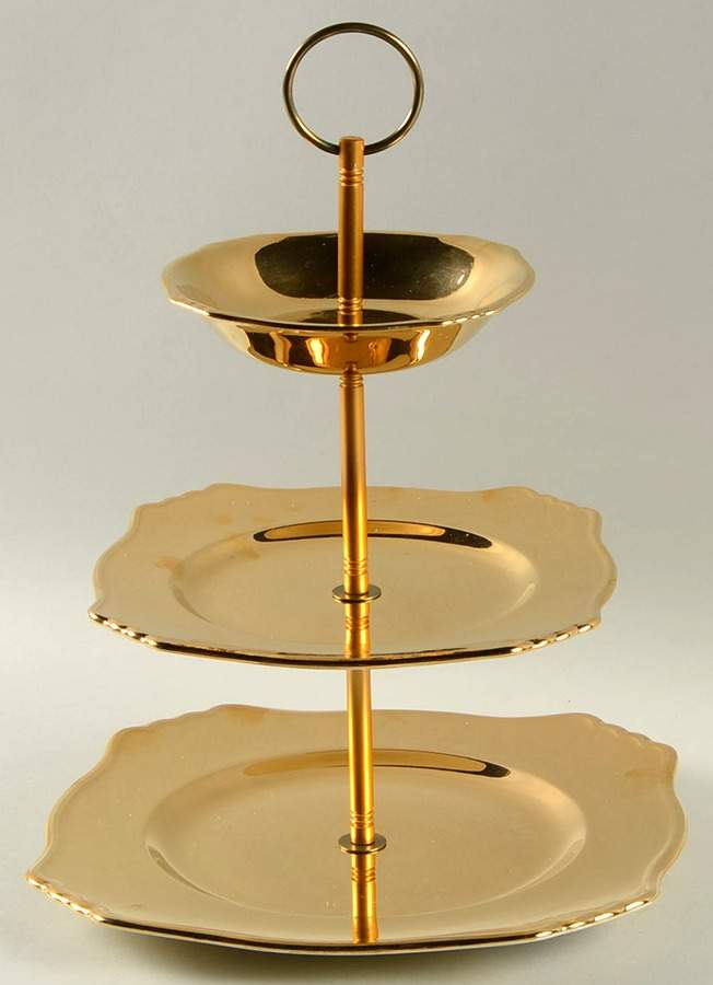 Golden Age 3-Tiered Serving Tray (DP, SP, FR) by Royal Winton-1