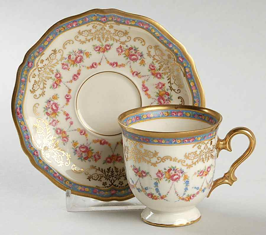 Florentine (Chippendale) Flat Demitasse Cup & Saucer Set by Rosenthal - Continental-1