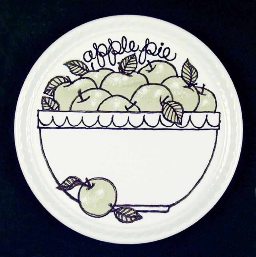 Country Harvest Series Dessert/Pie Plate by Royal (USA)-1