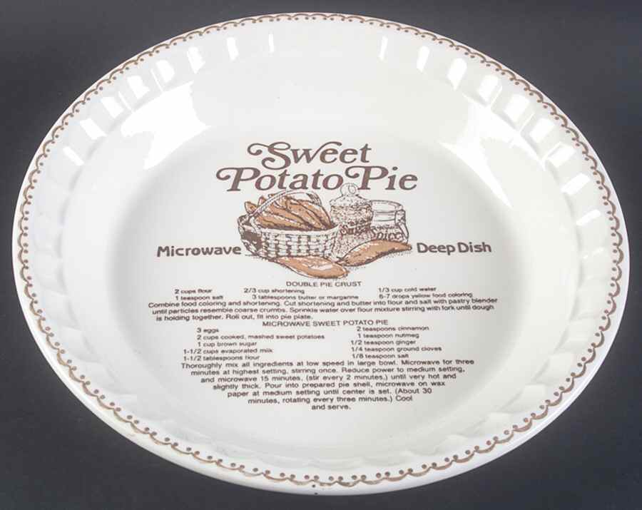 Country Harvest Series 10" Deep Pie Serving Baking Plate by Royal (USA)-1