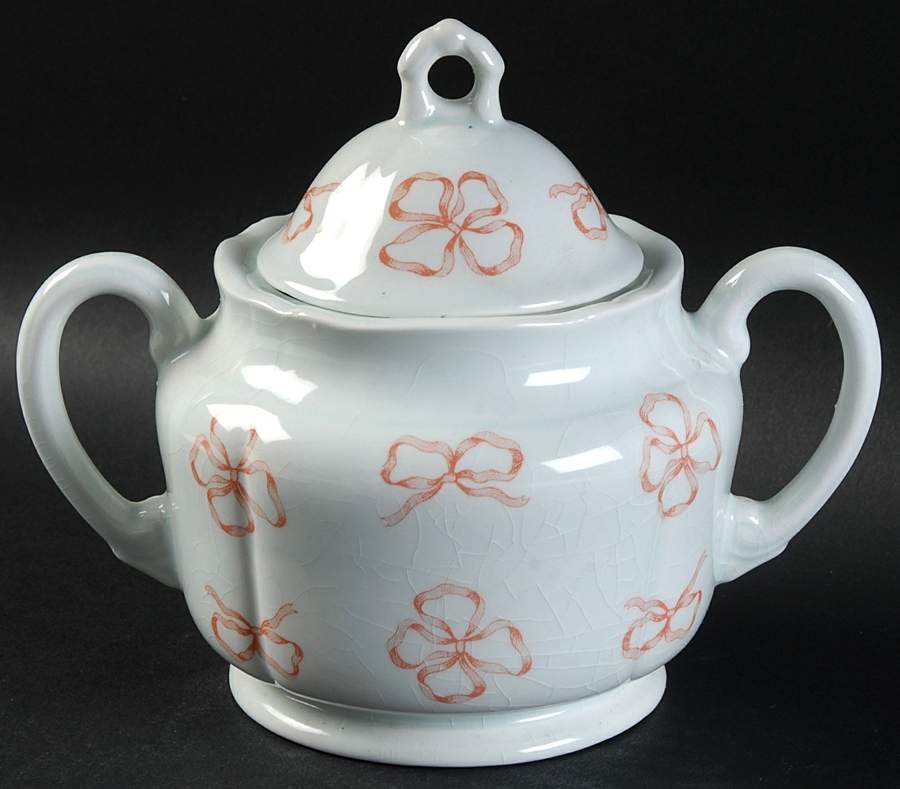 Ribbons Sugar Bowl & Lid by Royal Tudor-1