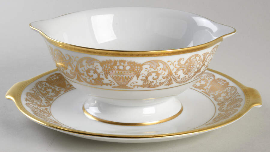3292 Gravy Boat with Attached Underplate by Rosenthal - Continental-1