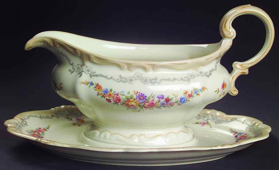 3418 Gravy Boat with Attached Underplate by Rosenthal - Continental-1