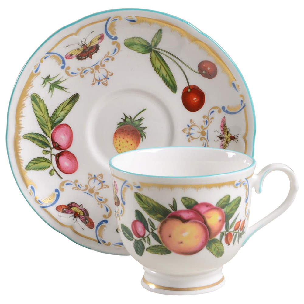 Duke of Gloucester Footed Cup & Saucer Set by Royal Worcester-1