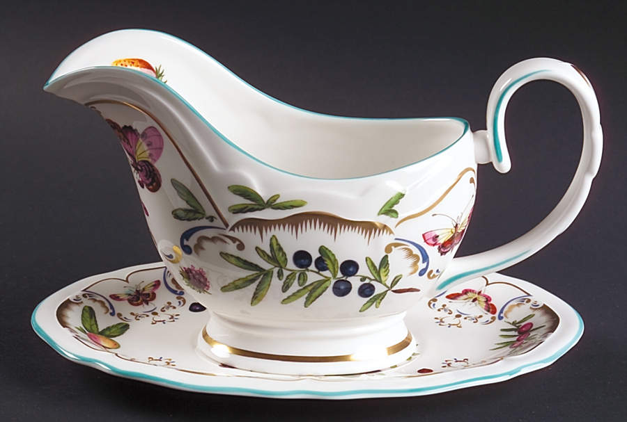 Duke of Gloucester Gravy Boat & Underplate by Royal Worcester-1
