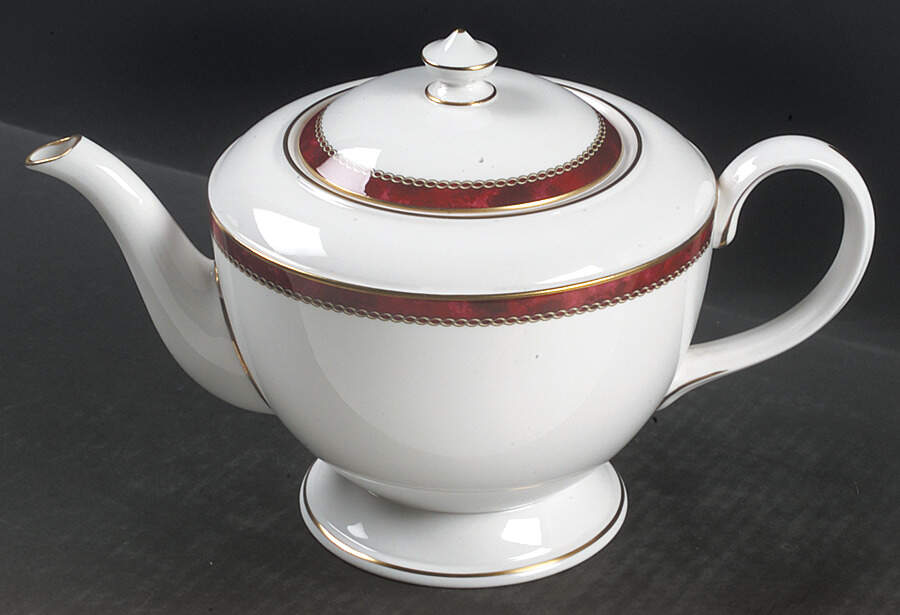 Medici Ruby Teapot & Lid by Royal Worcester-1