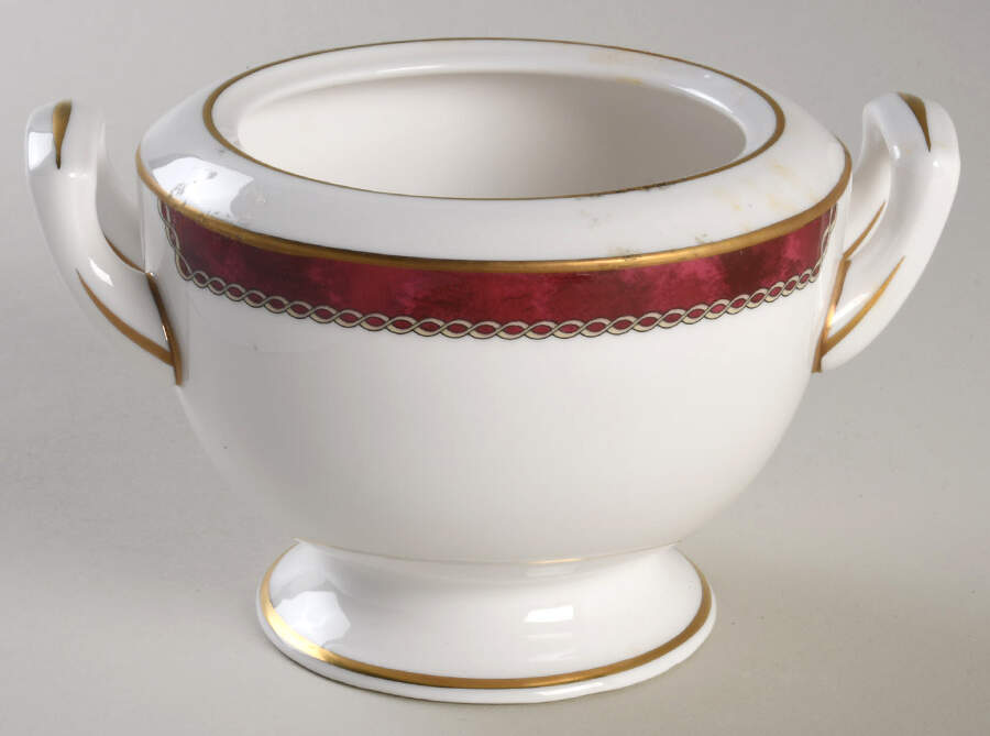 Medici Ruby Sugar Bowl No Lid by Royal Worcester-1