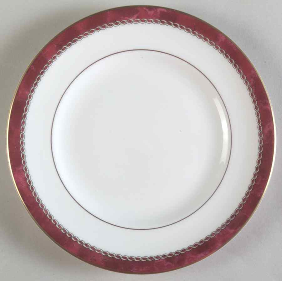 Medici Ruby Bread & Butter Plate by Royal Worcester-1