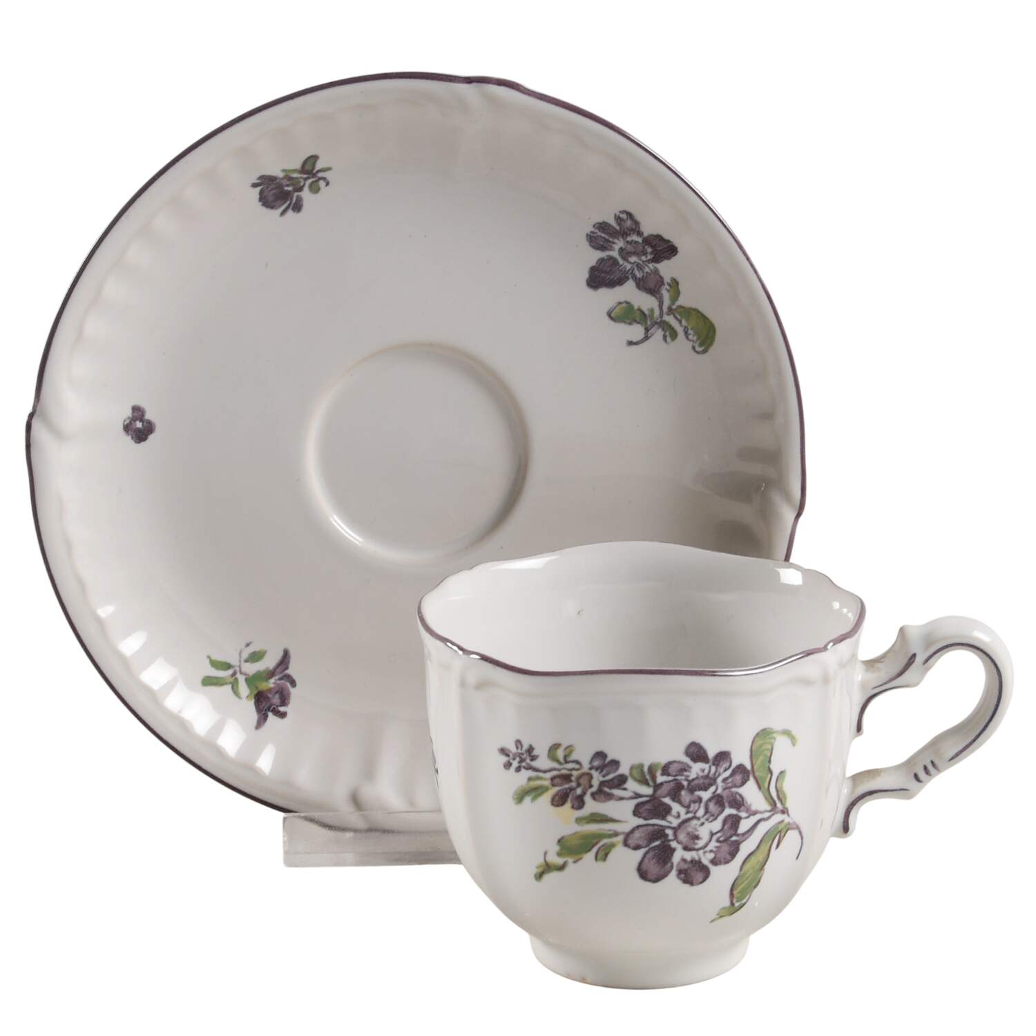 Violette Flat Cup & Saucer Set by Rosenthal - Continental-1