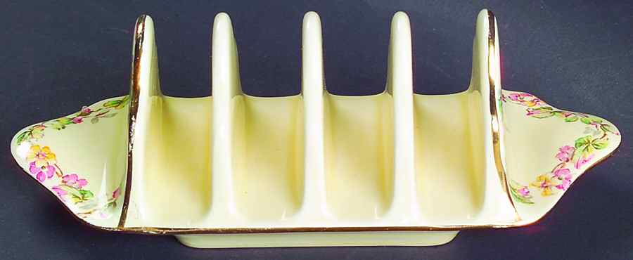 Apple Blossom Cream 4 Slice Toast Server by Royal Winton-1