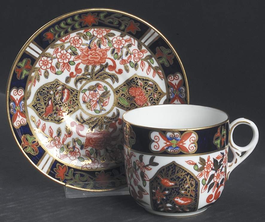 198 Flat Cup & Saucer Set by Royal Crown Derby-1