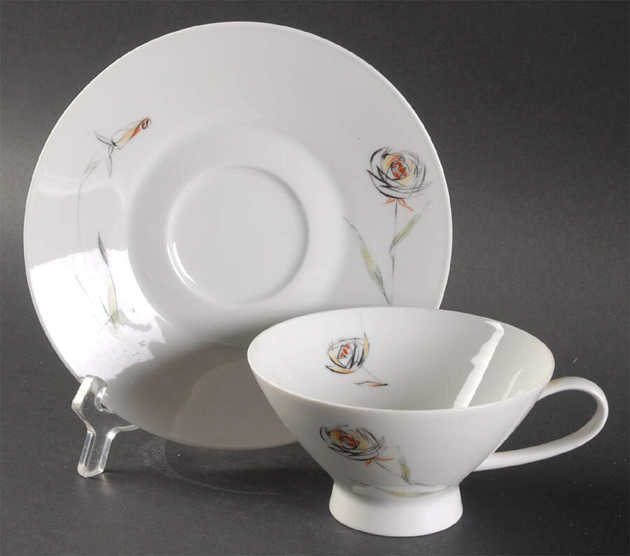 R590 Footed Cup & Saucer Set by Rosenthal - Continental-1