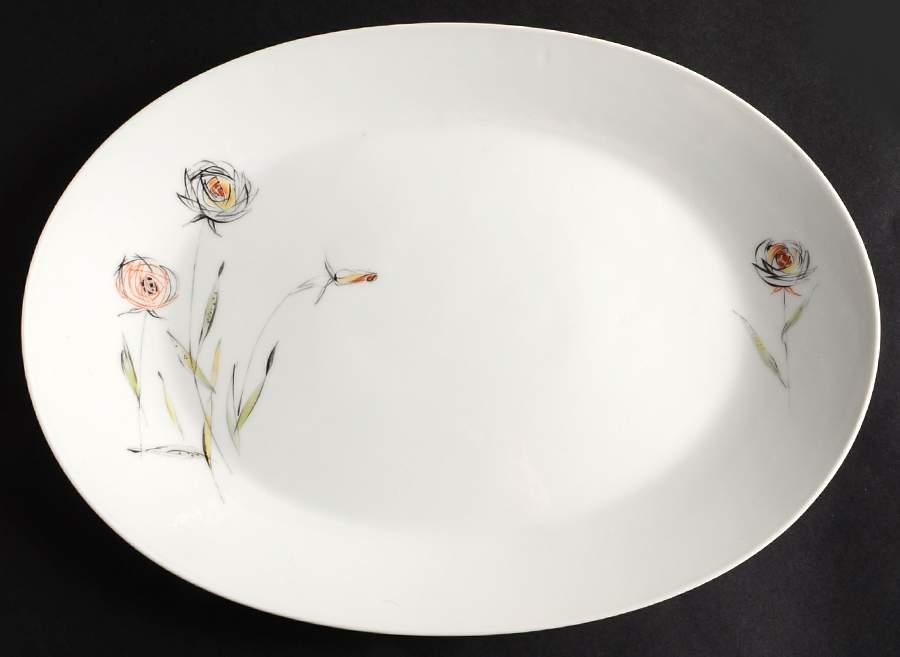 R590 13" Oval Serving Platter by Rosenthal - Continental-1