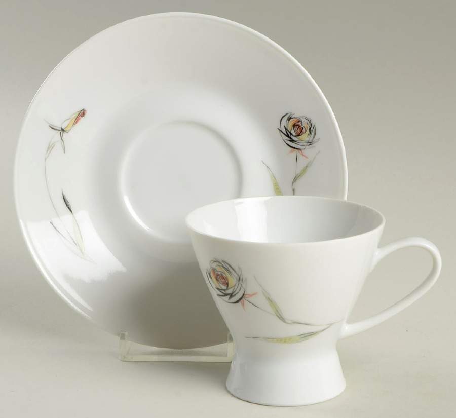 R590 Footed Cup & Saucer Set by Rosenthal - Continental-1