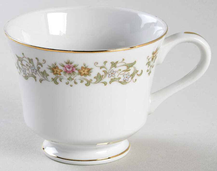 Petit Fleur (Gold Trim) Footed Cup by Rose (Japan)-1