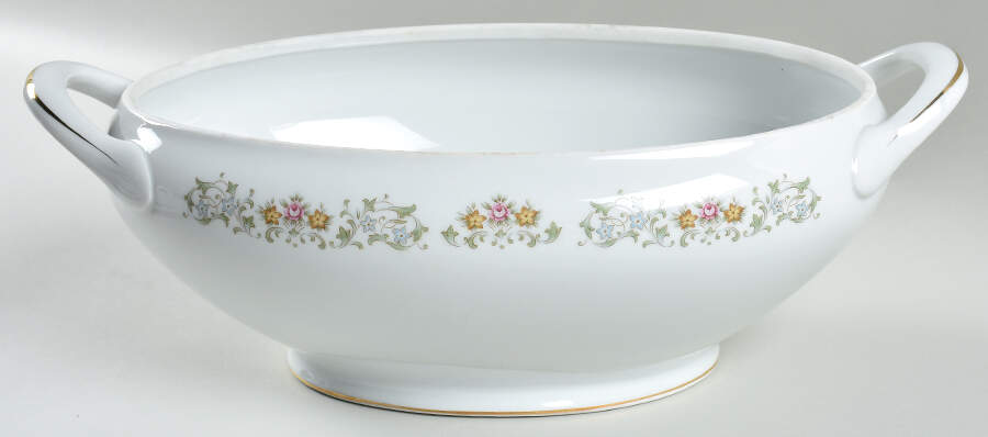 Petit Fleur (Gold Trim) Oval Tureen No Lid by Rose (Japan)-1