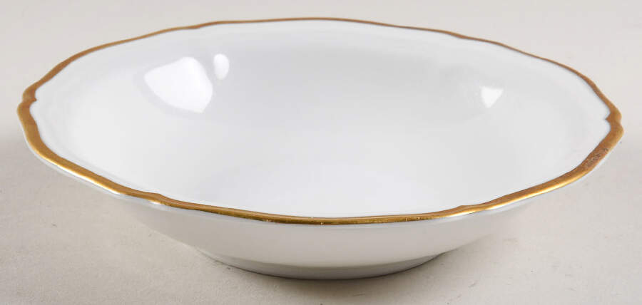 1129 (Chippendale, White) Fruit/Dessert (Sauce) Bowl by Rosenthal - Continental-1